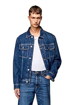 DIESEL ダメージデニムジャケット XS Diesel ダメージ デニムジャケット | ブルー | FARFETCH JP